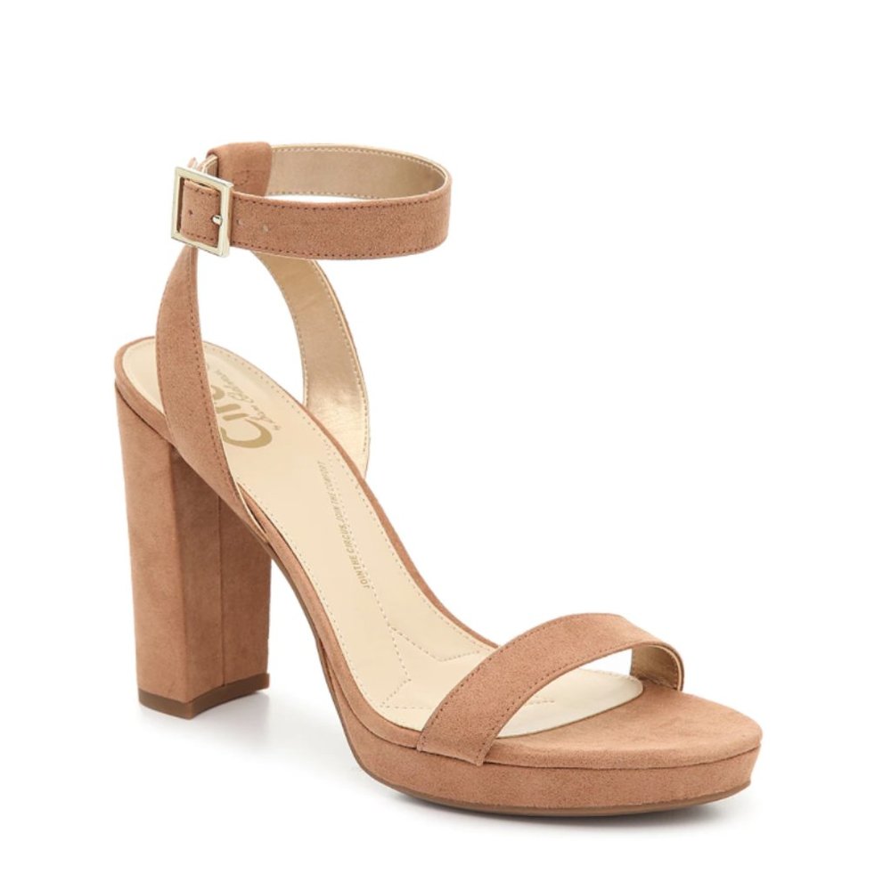 Sam Edelman Abigal Platform Sandal Nude Suede
